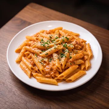 Penne in pink vodka sauce